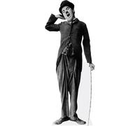 Charlie Chaplin (BW) Silhouette en Carton Taille Mini