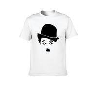 Charlie Chaplin Charlot Cinema Men T-Shirt White Unisex Tops Casual Tee M