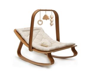 Charlie Crane - Arche d’éveil avec jouets en bois pour Levo - Noyer