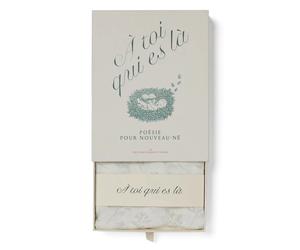 Charlie Crane - Coffret Cadeau Recueil de Poésie et lange en coton