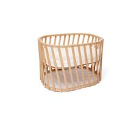 Charlie Crane - Lit bébé évolutif Lugo en bois naturel avec matelas 70 x 90