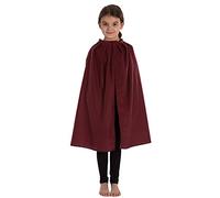 Charlie Crow Cape ou cape rouge foncé pour enfants. 3-8 ans.
