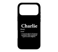 Charlie Definition Funny Boy Name Git for Charlies Coque pour iPhone 17 Pro Max