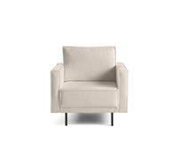Charlie - fauteuil - pieds hauts - en tissu - Beige Beige G