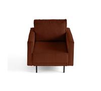 Charlie - fauteuil - pieds hauts - en velours côtelé - Terracotta $cou G