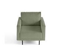 Charlie - fauteuil - pieds hauts - en velours côtelé - Vert sauge