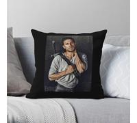 Charlie Hunnam King Arthur Taie d'oreiller Polyester Lin Velours Creative Zip Decor Housse de coussin de voiture
