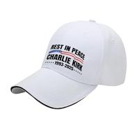 Charlie Kirk A True Patriot Hats, Rest in Peace Tribute Charlie Kirk Hat, Pray for Justice Assassination Shooting, blanc, I