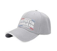 Charlie Kirk A True Patriot Hats, Rest in Peace Tribute Charlie Kirk Hat, Pray for Justice Assassination Shooting, Gris 2., taille unique