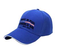 Charlie Kirk A True Patriot Hats, Rest in Peace Tribute Charlie Kirk Hat, Pray for Justice Assassination Shooting, Bleu 2, I