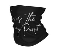 Charlie Kirk Cache-cou bandana avec inscription « This is The Turning Point » - Cagoule imprimée - Pour toutes les saisons