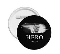 Charlie Kirk est un héros badge épingle bouton métal cercle badges rond poitrine broches chapeau broche décor