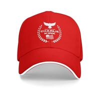Charlie Kirk pour Toujours dans nos cœurs-1 Casquette de Baseball Unisexe pour Homme et Femme