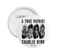 Charlie Kirk, un vrai patriote, épingles à boutons et badges ronds, broche, badge rond de poitrine, 1 pièce