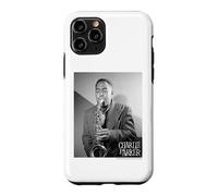 Charlie Parker Photo en Noir et Blanc Jouant du Saxophone Coque pour iPhone 11 Pro