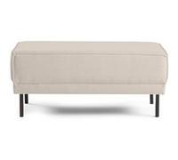 Charlie - pouf - pieds hauts - en tissu - Beige Beige G