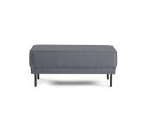 Charlie - pouf - pieds hauts - en tissu - Gris Gris G