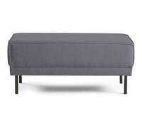 Charlie - pouf - pieds hauts - en tissu - Gris Gris G