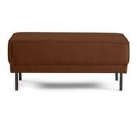 Charlie - pouf - pieds hauts - en tissu - Terracotta Terracotta G