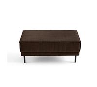 Charlie - pouf - pieds hauts - en velours côtelé - Marron $cou G