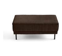 Charlie - pouf - pieds hauts - en velours côtelé - Marron $cou G