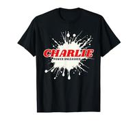Charlie Power Unleashed Red Name Design T-Shirt Graphique avec Valeur