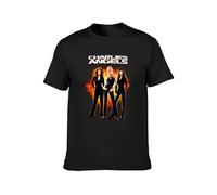 Charlies Angels Hip Hop Camping All-Match Soft Science Fiction T-Shirt Black S