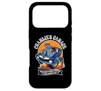Charlie's Garage Hotrod Car Design pour Le nom Charlie Coque pour iPhone 17 Pro