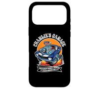 Charlie's Garage Hotrod Car Design pour Le nom Charlie Coque pour iPhone 17 Pro Max