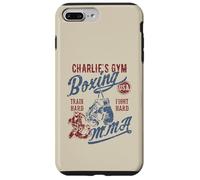 Charlie's Gym Boxe MMA Design Rétro pour Le Nom Charlie Coque pour iPhone 7 Plus/8 Plus