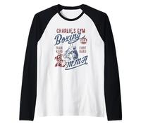 Charlie's Gym Boxe MMA Design Rétro pour Le Nom Charlie Manche Raglan