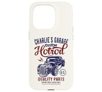 Charlie's Hotrod Garage Classic Car Design personnalisé Coque pour iPhone 15 Pro