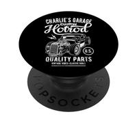 Charlie's Hotrod Garage Classic Car Design personnalisé PopSockets PopGrip Adhésif