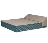 CHARLINE | Lit de piscine | COZIP Beige / PALOMA | 180 x 140 x h38 cm / Tissu Elitis