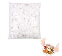 charlotte alimentaire jetable 300 pièces transparentes ultra extensibles jusqu’à 42 cm pour conservation alimentaire - couvre-plat élastique en PE pour assiettes, bols et plats - usage cuisine ma