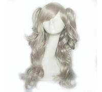 Charlotte Anime Split Curly SilverAnime Cosplay Perruque Synthétique Perruques Fille Femmes Hommes Perruques