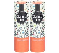 CHARLOTTE BIO Rouge à lèvres brillant - Corail Stick(S) 2x3,5 g