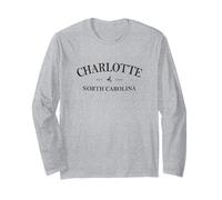 Charlotte Caroline du Nord | Charlotte NC Graphic Print | Manche Longue