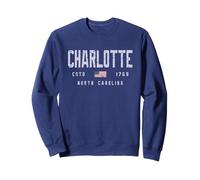 Charlotte, Caroline du Nord Field//Charlotte, NC Sweatshirt