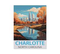 Charlotte, Caroline du Nord，Puzzles Puzzle en Papier Abstrait 1000 Pièces Adultes Puzzles Haute Difficulté Cadeau d'apprentissage Créatif（38x26cm）-K19