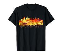 Charlotte Cityscape Aquarelle T-Shirt