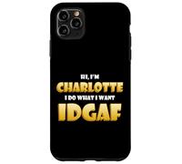 Charlotte Costume IDGAF Meme Funny Char Costume Charlottes Coque pour iPhone 11 Pro Max