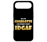 Charlotte Costume IDGAF Meme Funny Char Costume Charlottes Coque pour iPhone Air