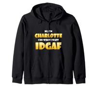 Charlotte Costume IDGAF Meme Funny Char Costume Charlottes Sweat à Capuche