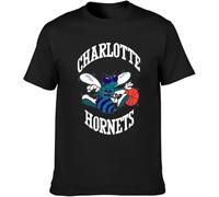 Charlotte Hornets T-Shirt Black Shirt Men's Top Tee