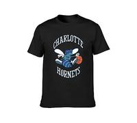 Charlotte Hornets T-Shirt Black Shirten'S Top Tee T-Shirt Black XXL