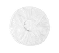Charlotte Lot de 100 bonnets de douche jetables en plastique élastique étanche transparent pour salle de bain, cuisine, hôtel, barbier, spa, salon de voyage
