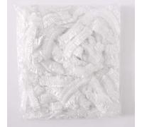 Charlotte Lot de 100 bonnets de douche jetables en plastique élastique étanche transparent pour salle de bain, cuisine, hôtel, barbier, spa, salon de voyage