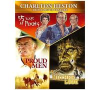 Charlton Heston Triple Movie Feature: 55 Days At Peking / Mother Lode / Proud Men [Blu-Ray] Uk - Import