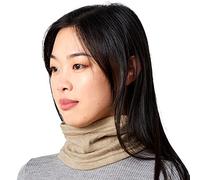 CHARM 2 En 1 Cache Cou Femme Multifonctionnel - Foulard Bandeau Homme 100% Coton Bio Echarpe Boucle Tubulaire Fin Beige